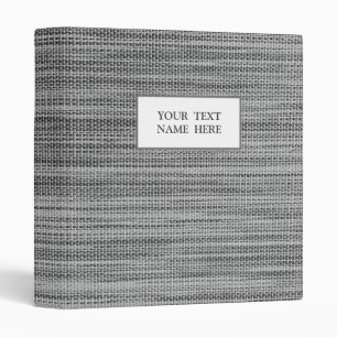 Classeur Tissu gris - Personnalisable -