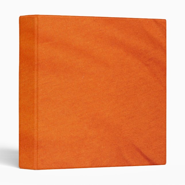Classeur Tissu orange (Devant/Côté)