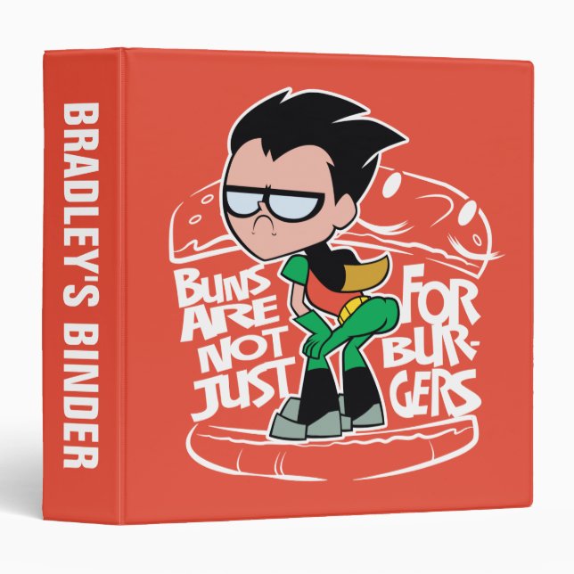 Classeur Titans Ados, partez ! | Roboty Booty Scooty Buns (Devant/Côté)