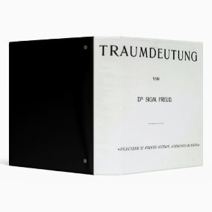 Classeur Titlepage à mourir Traumdeutung par Sigmund Freud