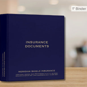 Classeur Titulaire de documents de police d'assurance