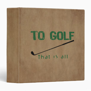 Classeur To Golf