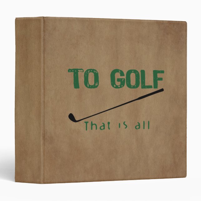 Classeur To Golf (Devant/Côté)