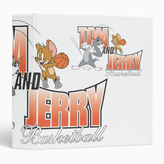 Classeur Tom et Jerry Basketball 3 (Devant/Côté)