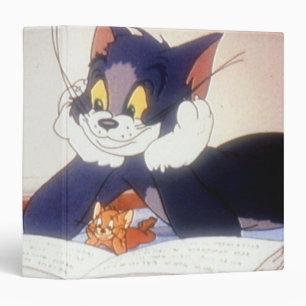 Classeur Tom Et Jerry lisent un livre
