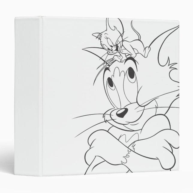 Classeur Tom et Jerry On Head (Devant/Côté)