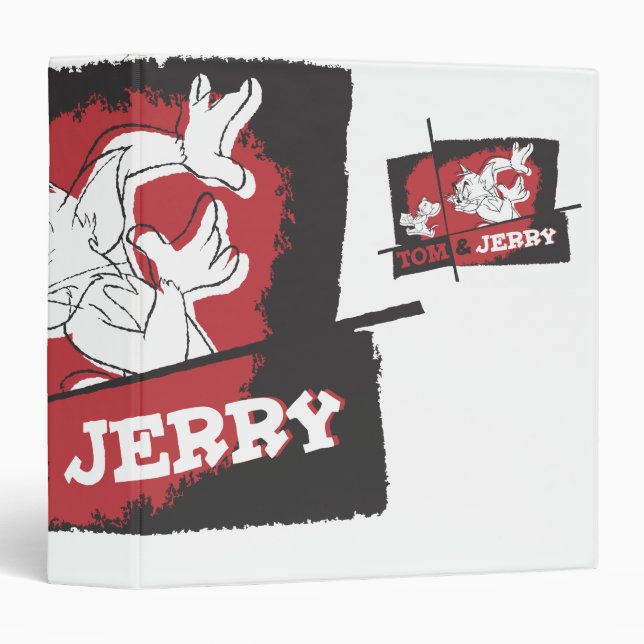 Classeur Tom et Jerry Red et Black (Devant/Côté)