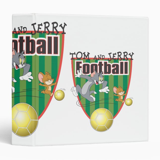 Classeur Tom et Jerry Soccer (Football) 6 (Devant/Côté)