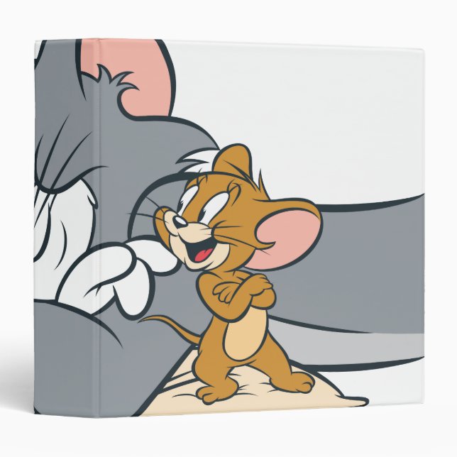 Classeur Tom et Jerry sur le Coussin (Devant/Côté)