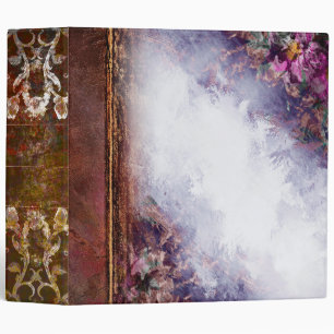 Classeur Tome floral rustique de cuir de Faux