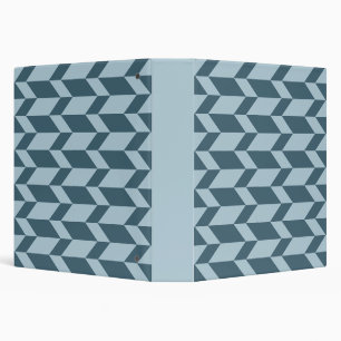 Classeur Tons Bleus Gras Deux Tons Flèche Chevron