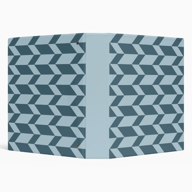 Classeur Tons Bleus Gras Deux Tons Flèche Chevron (Arrière-plan)