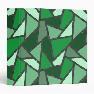 Classeur Tons de motif en vitrail vert