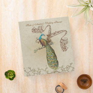 Classeur Tons wedding planner Vintage Peacock Earth