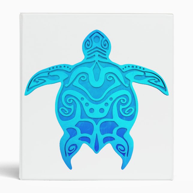 Classeur Tortue bleue (Devant)