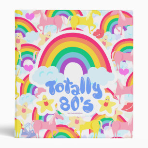 Classeur Totalement 80s arc-en-ciel licorne