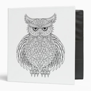 Classeur Totem inspiré d'oiseau de hibou