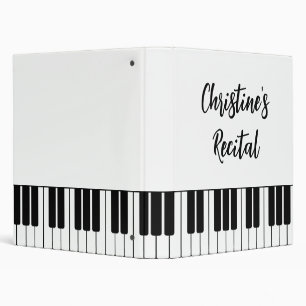 Classeur Touches de récital de performances du musicien de