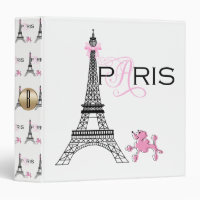 Tour Eiffel Bow rose Paris France Poodle