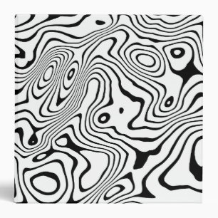 Classeur Tourbillon blanc noir Conception abstraite
