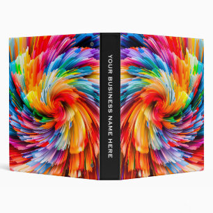 Classeur Tourbillon Moderne Abstrait Arc-en-Ciel Vibrant