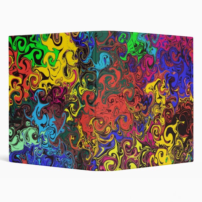 Classeur Tourbillonneurs colorés abstraits / (Arrière-plan)