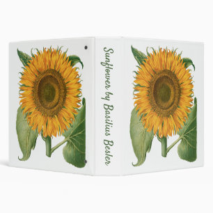 Classeur Tournesol vintage par Basilius Besler