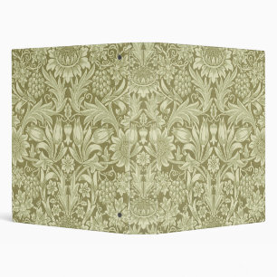 Classeur Tournesol William Morris Vintage Olive Damask