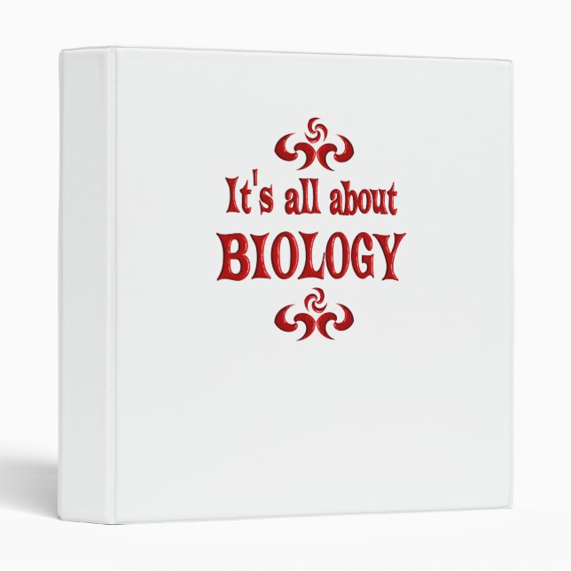 CLASSEUR TOUT AU SUJET DE LA BIOLOGIE (Devant/Côté)