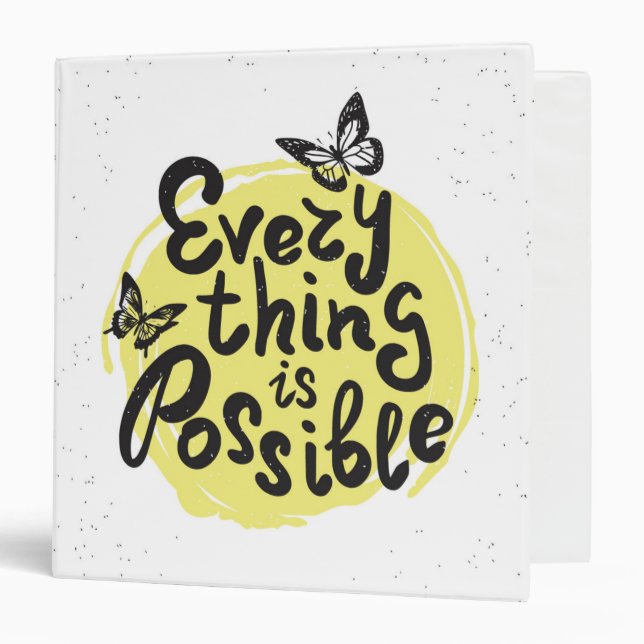 Classeur Tout est possible (Devant/Intérieur)