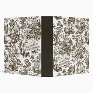 Classeur Tout le monde en harmonie Toile de Jouy (encre nat
