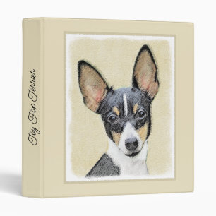Classeur Toy Fox Terrier Peinture - Cute Original Chien Art