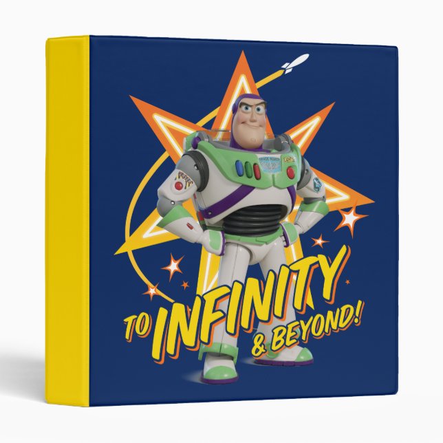 Classeur Toy Story 4 | Buzz "Vers l'infini et au-delà" Étoi (Devant/Côté)