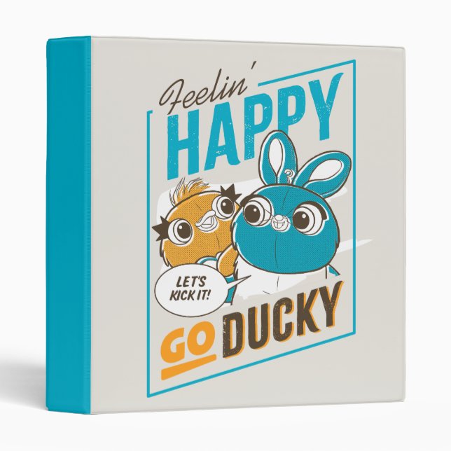Classeur Toy Story 4 | Feelin' Happy Go Ducky (Devant/Côté)