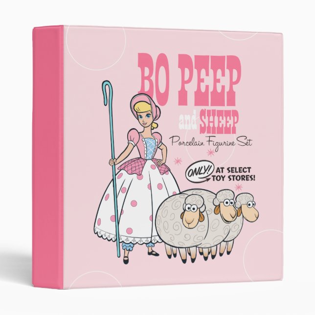 Classeur Toy Story 4 | Retro Bo Peep Ensemble de puces (Devant/Côté)