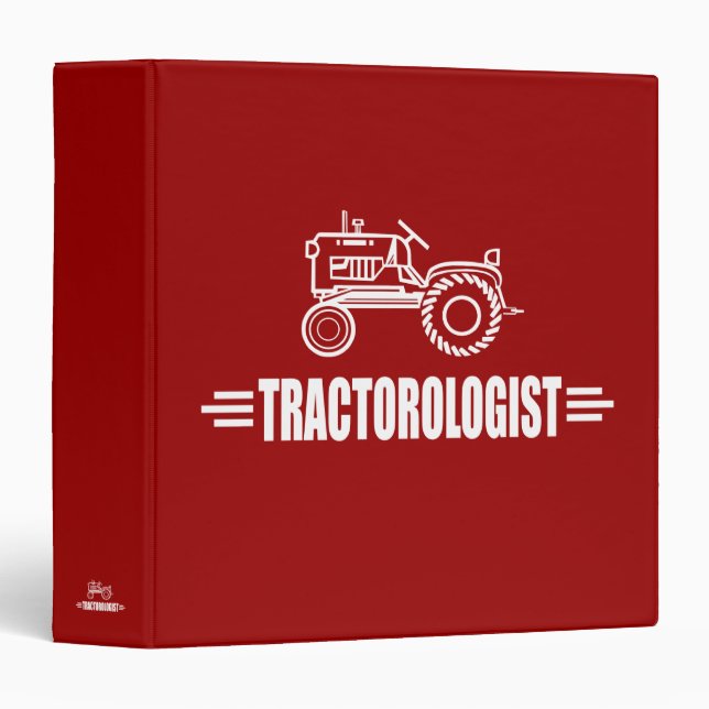 Classeur Tracteur drôle (Devant/Côté)