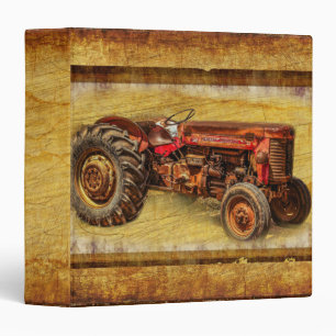 Classeur Tracteur rouge antique