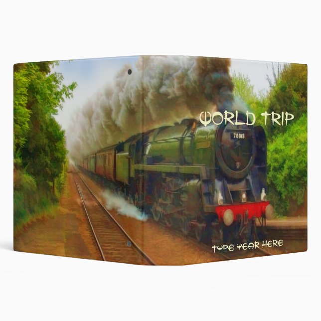 Classeur Train à vapeur Locomotive Travel Album photo (Clas (Arrière-plan)
