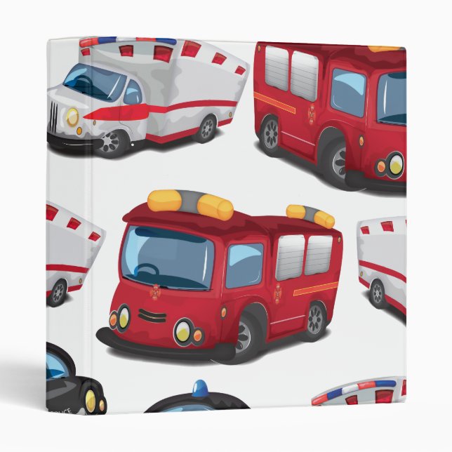 Classeur Transport des services de police, d'ambulance et d (Devant/Côté)