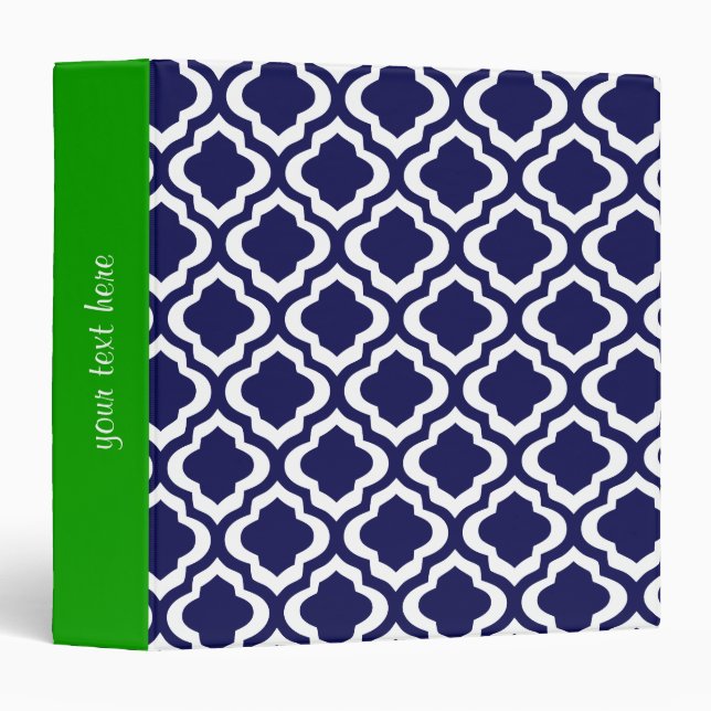 Classeur Trèfle marocain de Quatrefoil de treillis de (Devant/Côté)