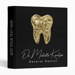 Classeur Trendy Dentist Professional Dental Black Gold