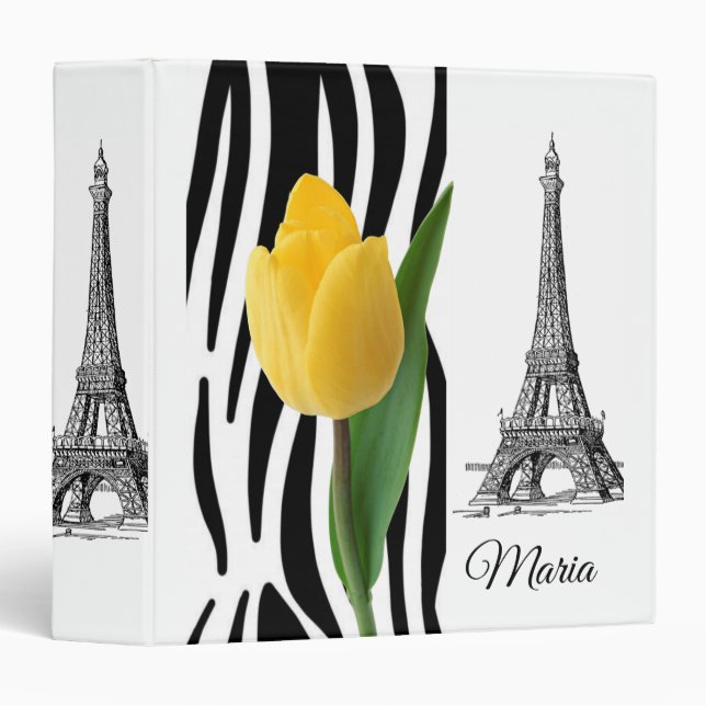 Classeur très signature Tour Eiffel (Devant/Côté)