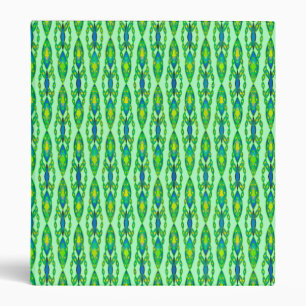 Classeur Tribal Batik - Mint, Emerald Green et Blue