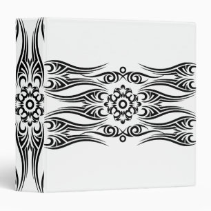 Classeur Tribu de tatouage noir 1