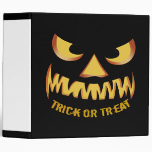 Classeur Trick or Treat avec visage de citrouille