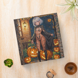 Classeur Trick or Treater, courageuse fille en costume d'Ha