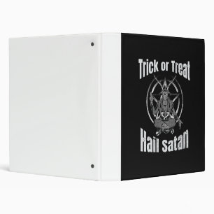 Classeur Trick ou traiter la grêle Satan Pentagram Chèvre