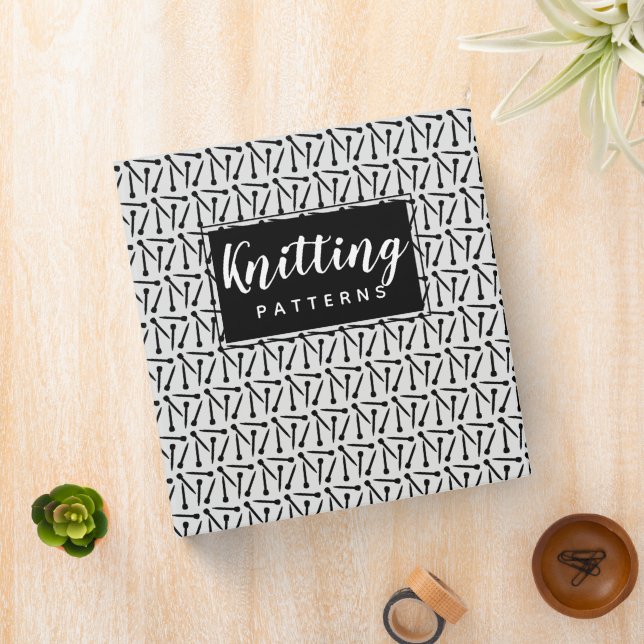 Classeur Tricot Aiguilles Fils et Artisanat Motif Organisat (In Situ)