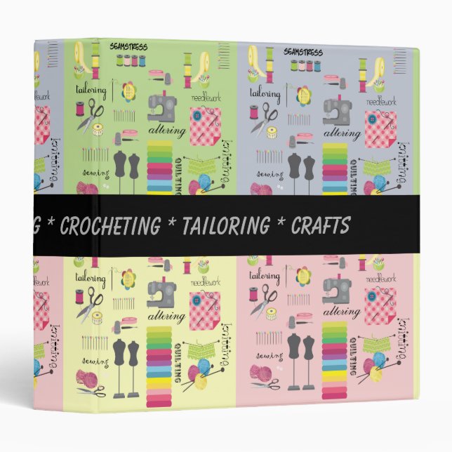 Classeur Tricot et faire du crochet de couture (Devant/Côté)