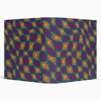 Classeur Trippy super 60s Flower Checks Orange Rose
